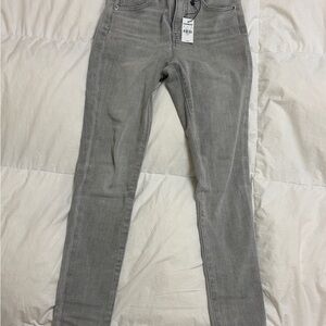 Express Light Gray Denim Jeans